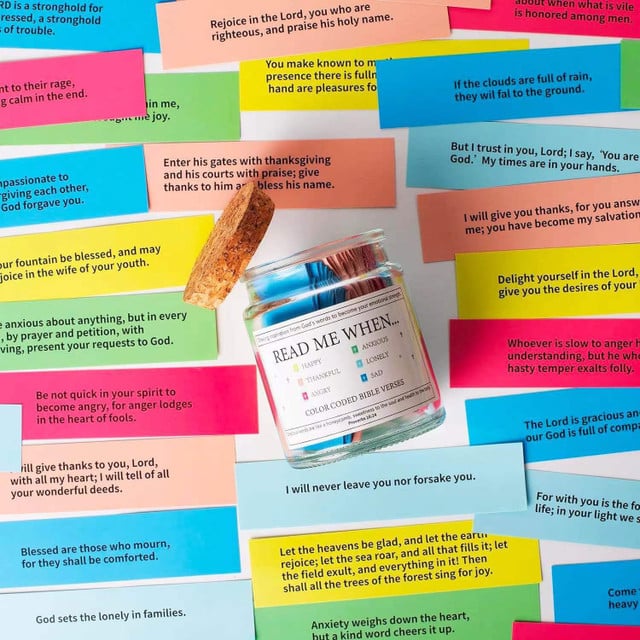 Handmade 90 Days Bible Verse Jar (Clearance Ends Soon)