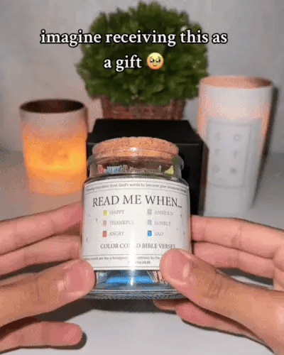 Handmade 90 Days Bible Verse Jar (Clearance Ends Soon)
